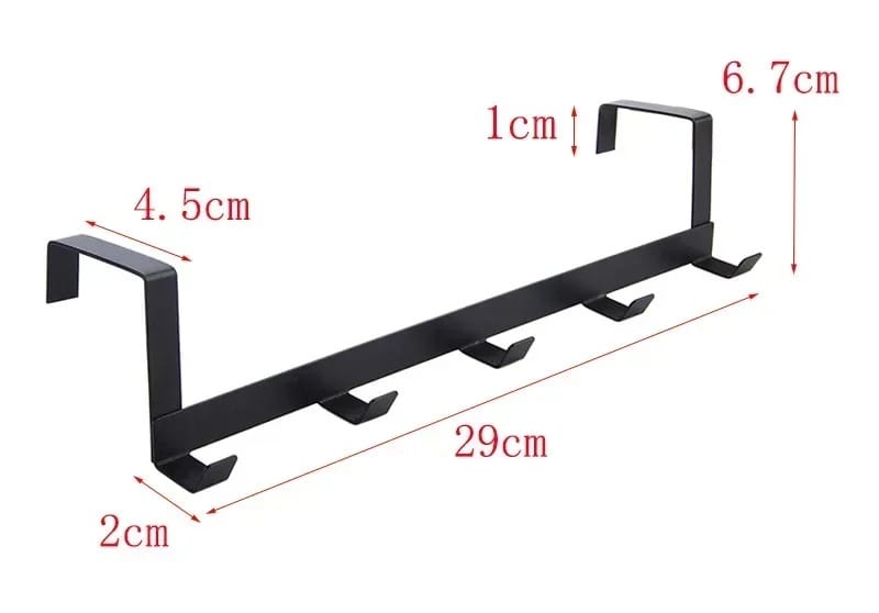 IronHold 5-Hook Over Door Rack Heavy-Duty