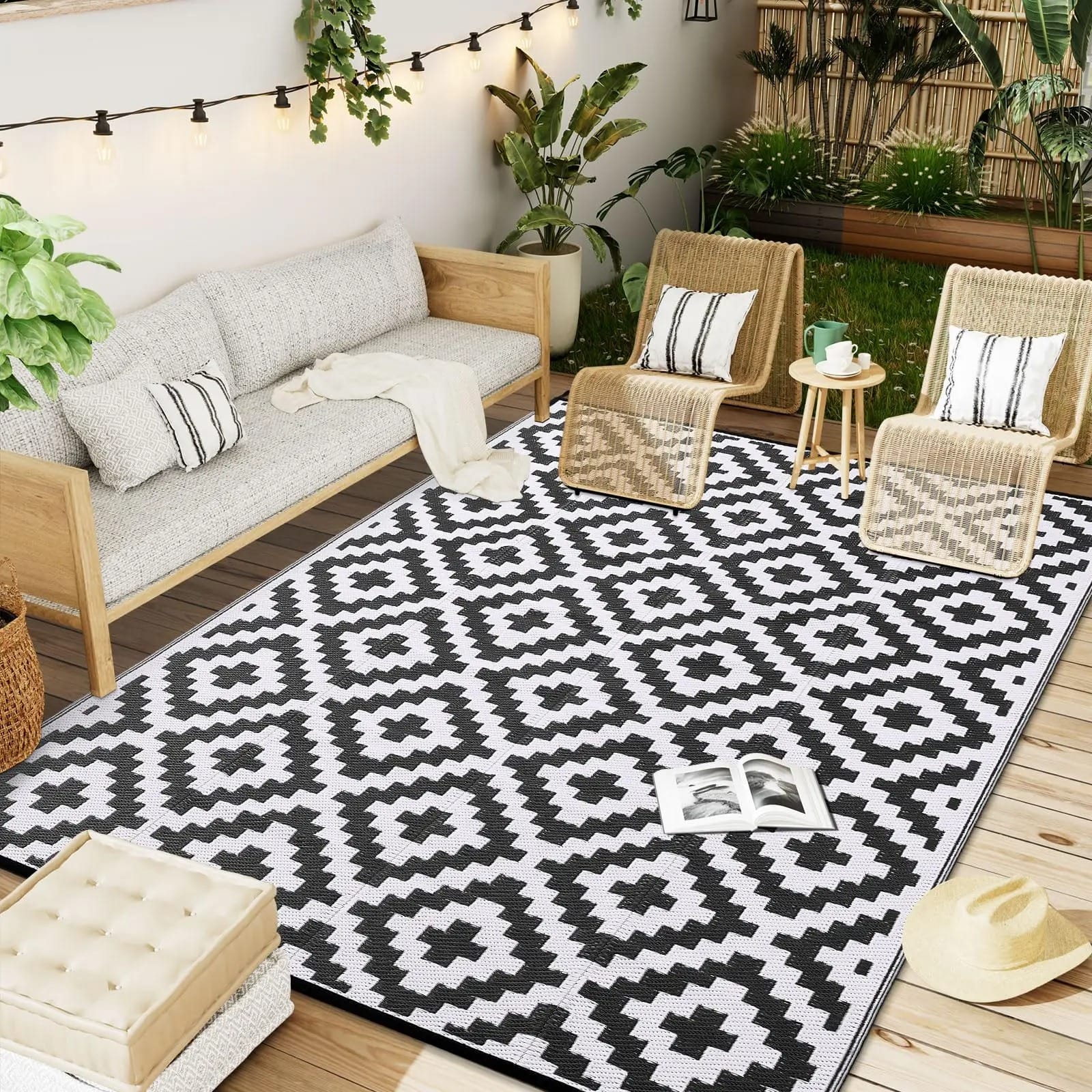 Waterproof Straw Outdoor Rug