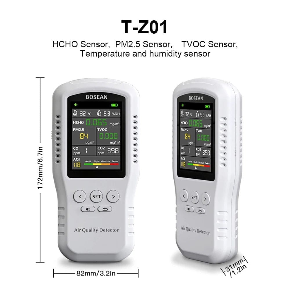 Smart Air Quality Monitor with CO2 and PM2.5 Sensors
