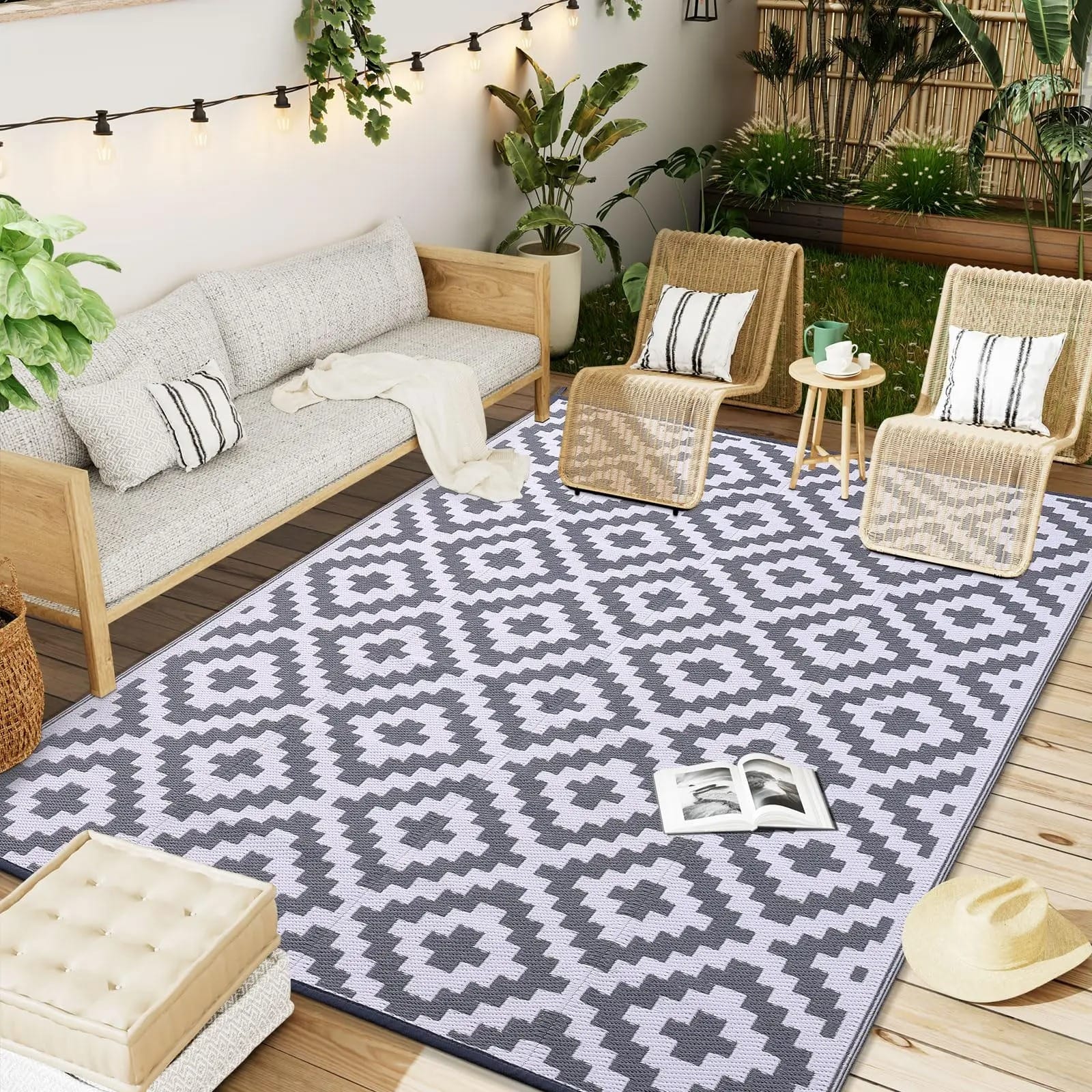 Waterproof Straw Outdoor Rug