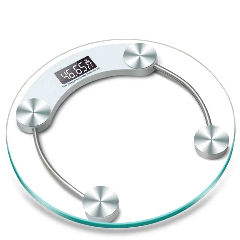 Round Digital Bathroom Scale – HD LCD Display Precision Weight