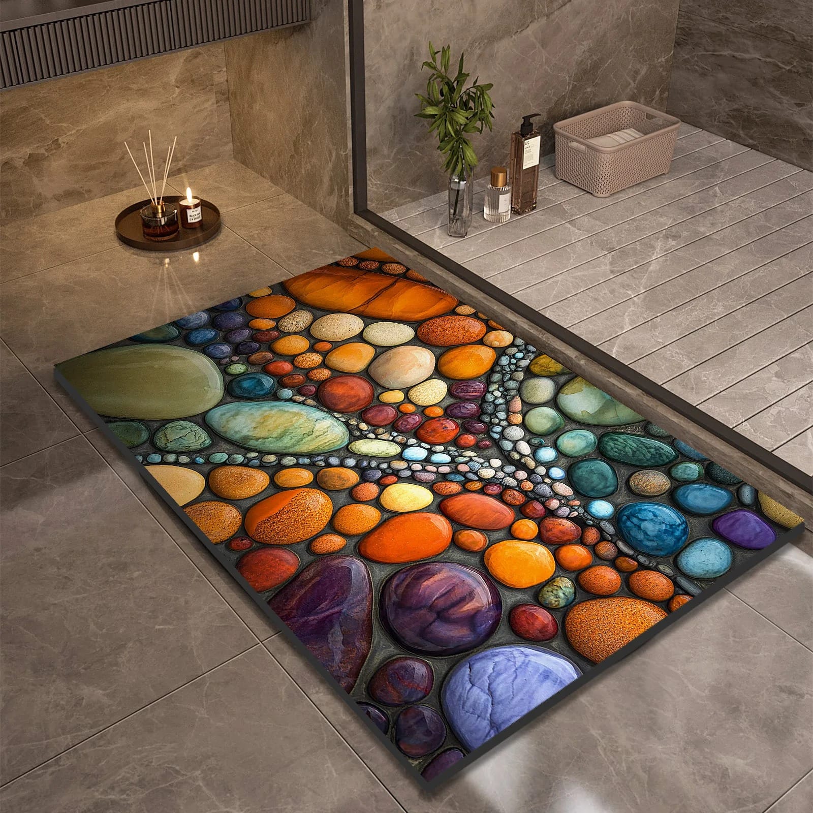 Stone Design Diatomite Bathroom Mat