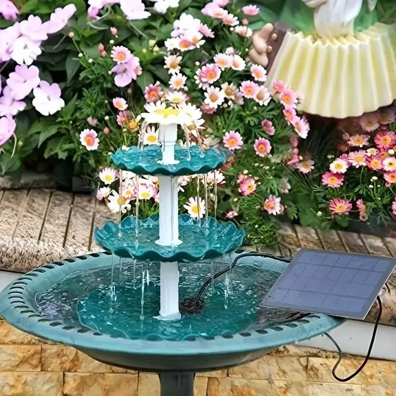 AquaFeather Solar Bird Bath Fountain
