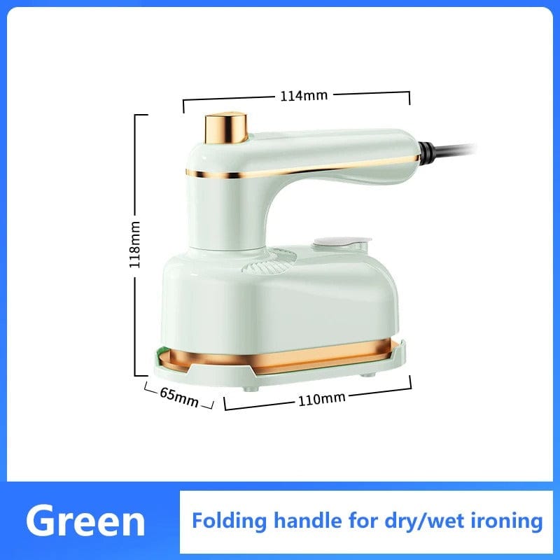 Foldable Handheld Garment Steamer Dual Wet Dry Clothes Iron