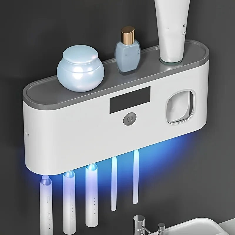 Intelligent Toothbrush Steriliser with Automatic Toothpaste Dispenser
