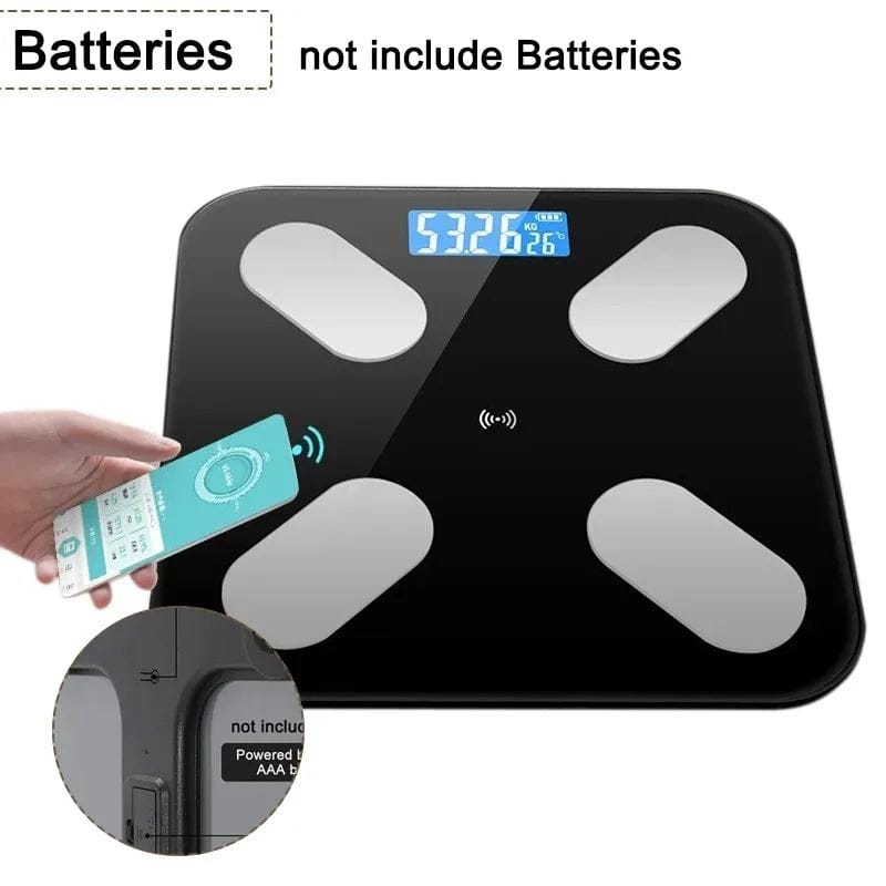 Smart Body Fat Scale – LED Digital Wireless Composition Analyzer