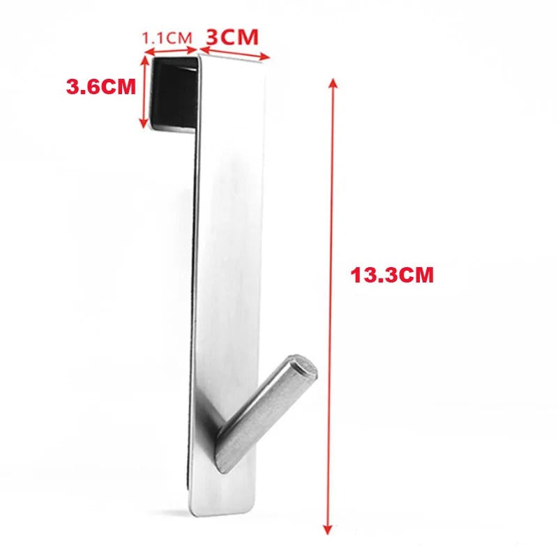 Stainless Steel Over Glass Door Shower Towel Rack