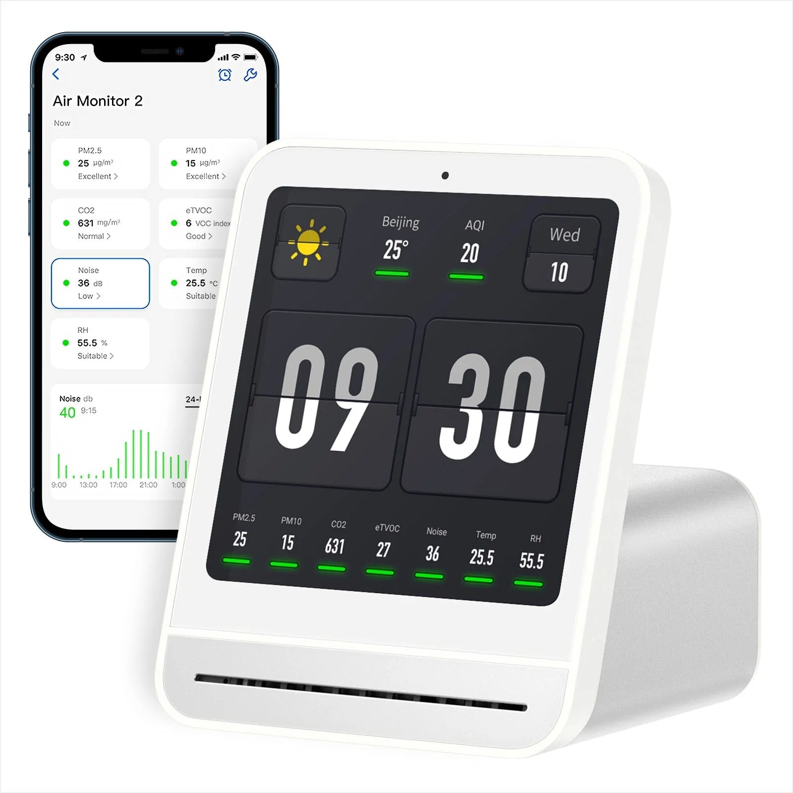 Air Monitor Gen 2 7-in-1 Indoor Air Quality Meter