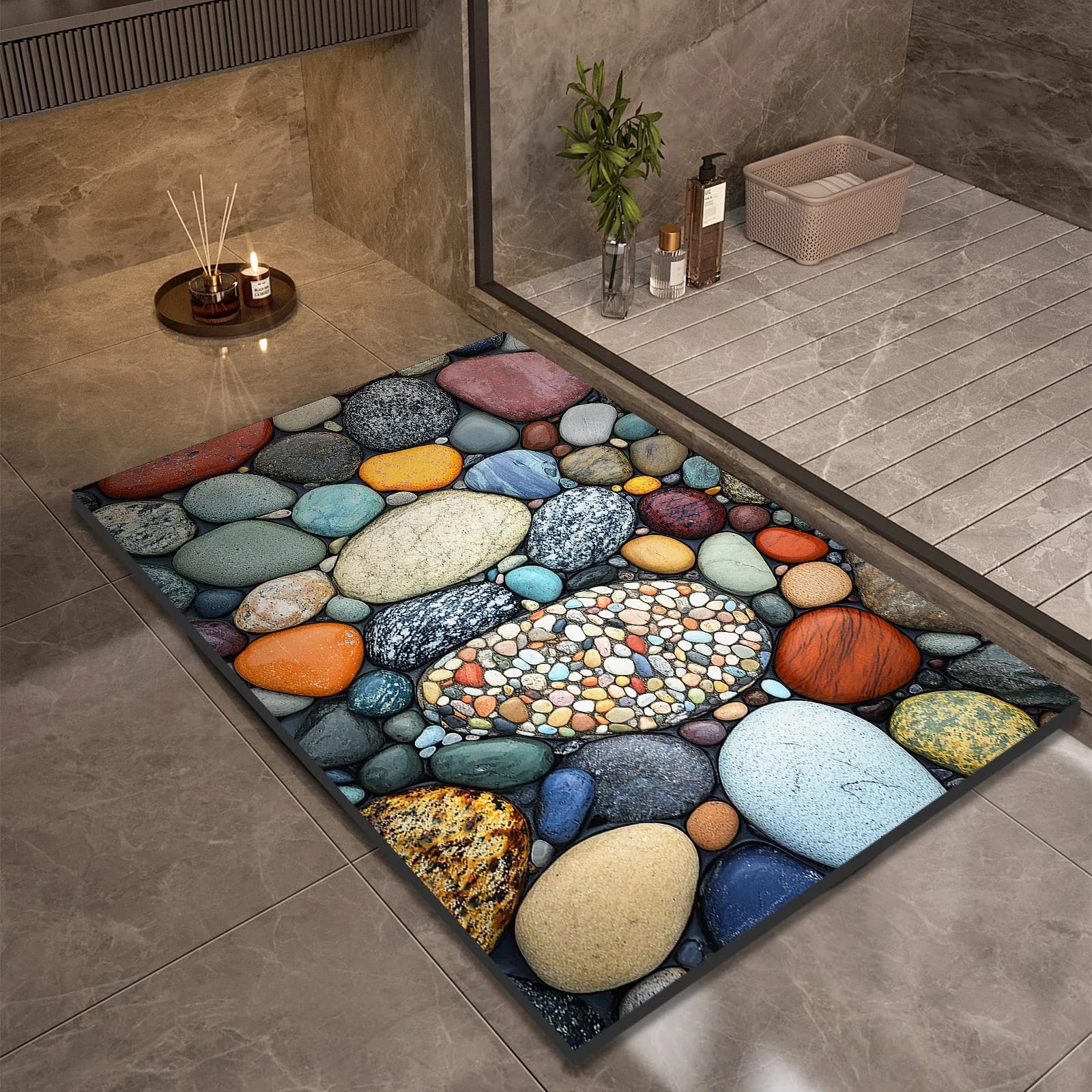 Stone Design Diatomite Bathroom Mat