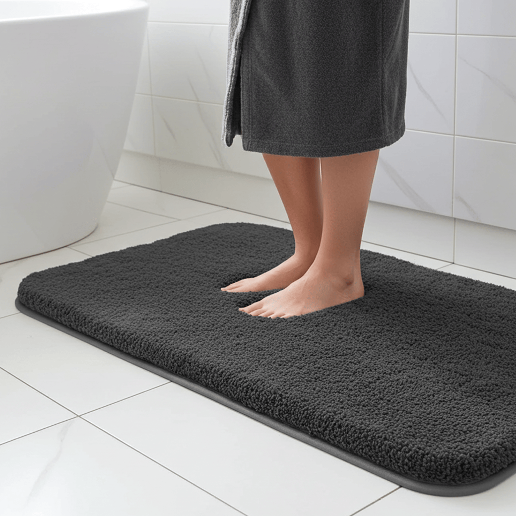 CloudStep Luxe Bathroom Rug – Super Thick Ultra-Plush Microfiber Bath Mat