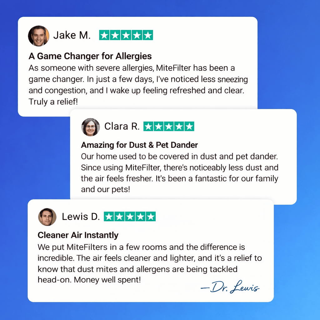 MiteFilter™ Dust Mites Mini Air Purifier